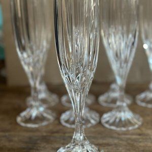 Hard to Find  Park Lane by Mikasa Crystal Glasses Set Mint Condition 16 pieces